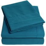 King Size Sheet Set - Luxury Breathable Sheets with Full Elastic and Integrated Corner Security Straps - Bedding Set